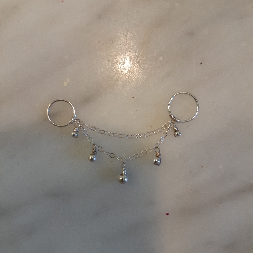 ❌SOLD❌ confirming today 925 and Gold Earrings for multiple pierced Ears - Picture 4 of 8